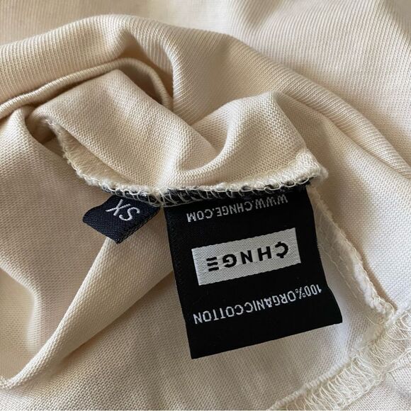 CHNGE Peace T-Shirt Off White Size XS - Picture 5 of 6